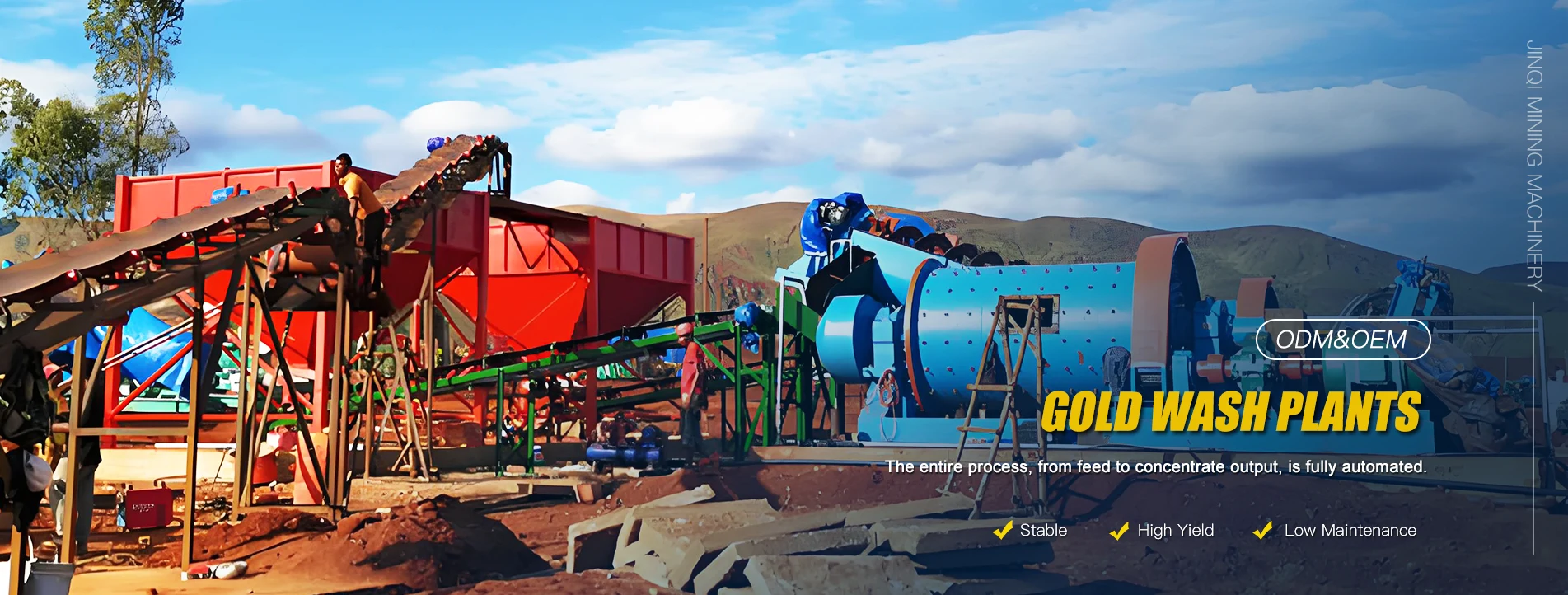 Didelio našumo aukso plovimo augalų gamykla